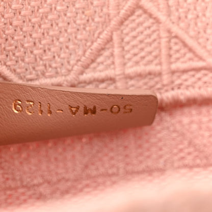 Christian Dior Canvas Embroidered Cannage Medium Book Tote Bois de Rose 7 of 13