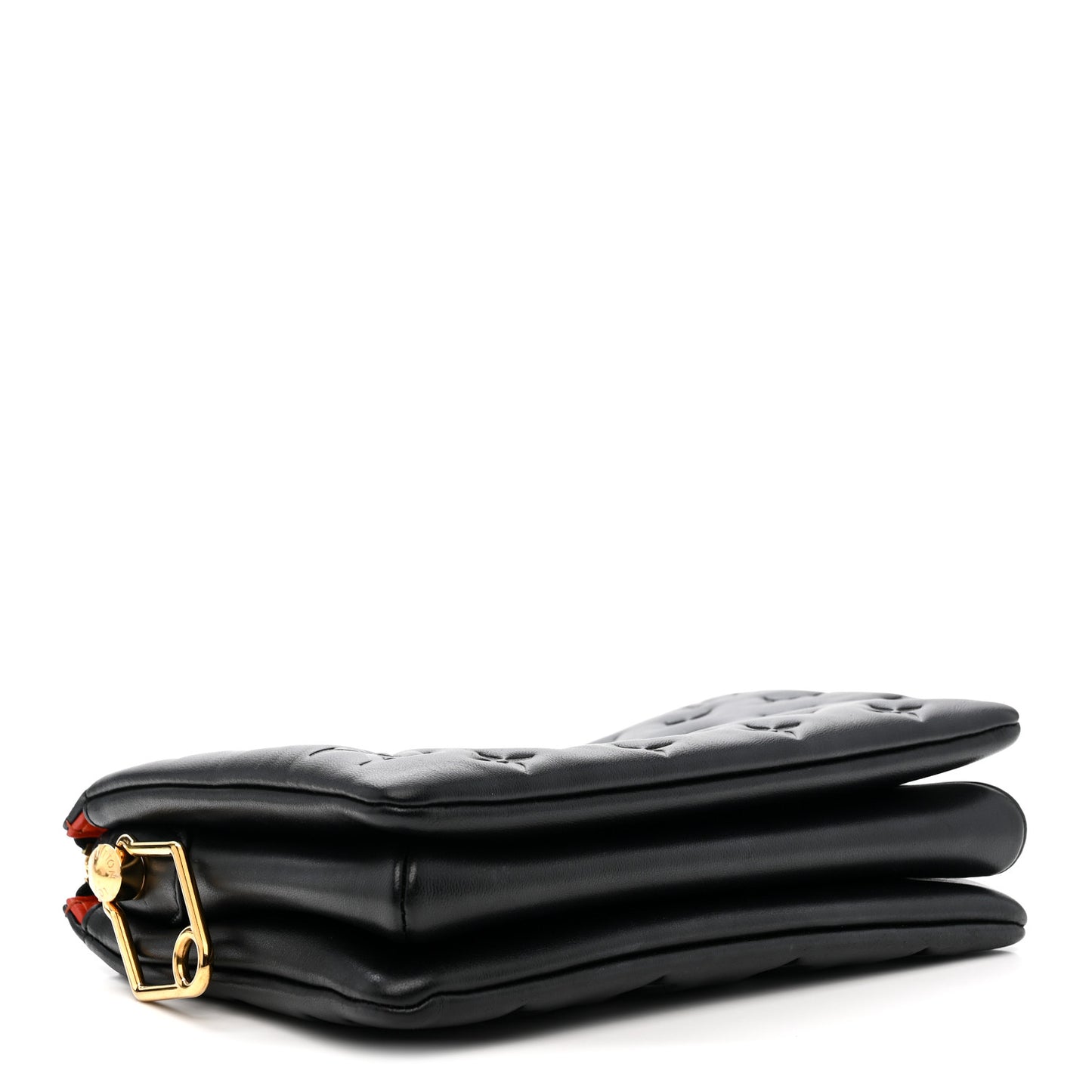 Lambskin Embossed Monogram Coussin BB Black