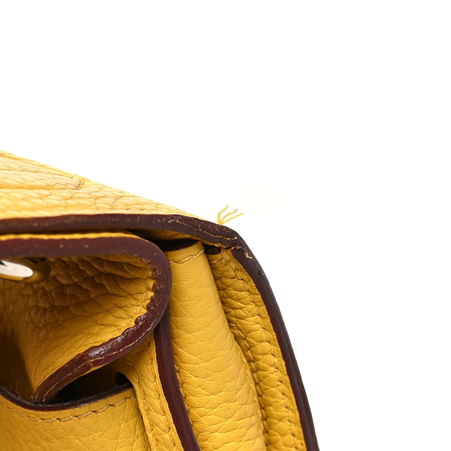 Hermes Taurillon Clemence Jypsiere 34 Jaune Ambre 15 of 16