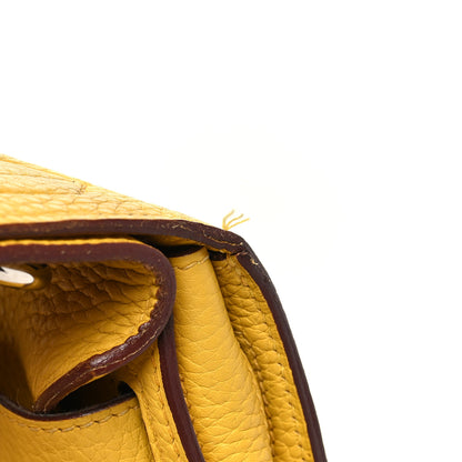 Hermes Taurillon Clemence Jypsiere 34 Jaune Ambre 15 of 16