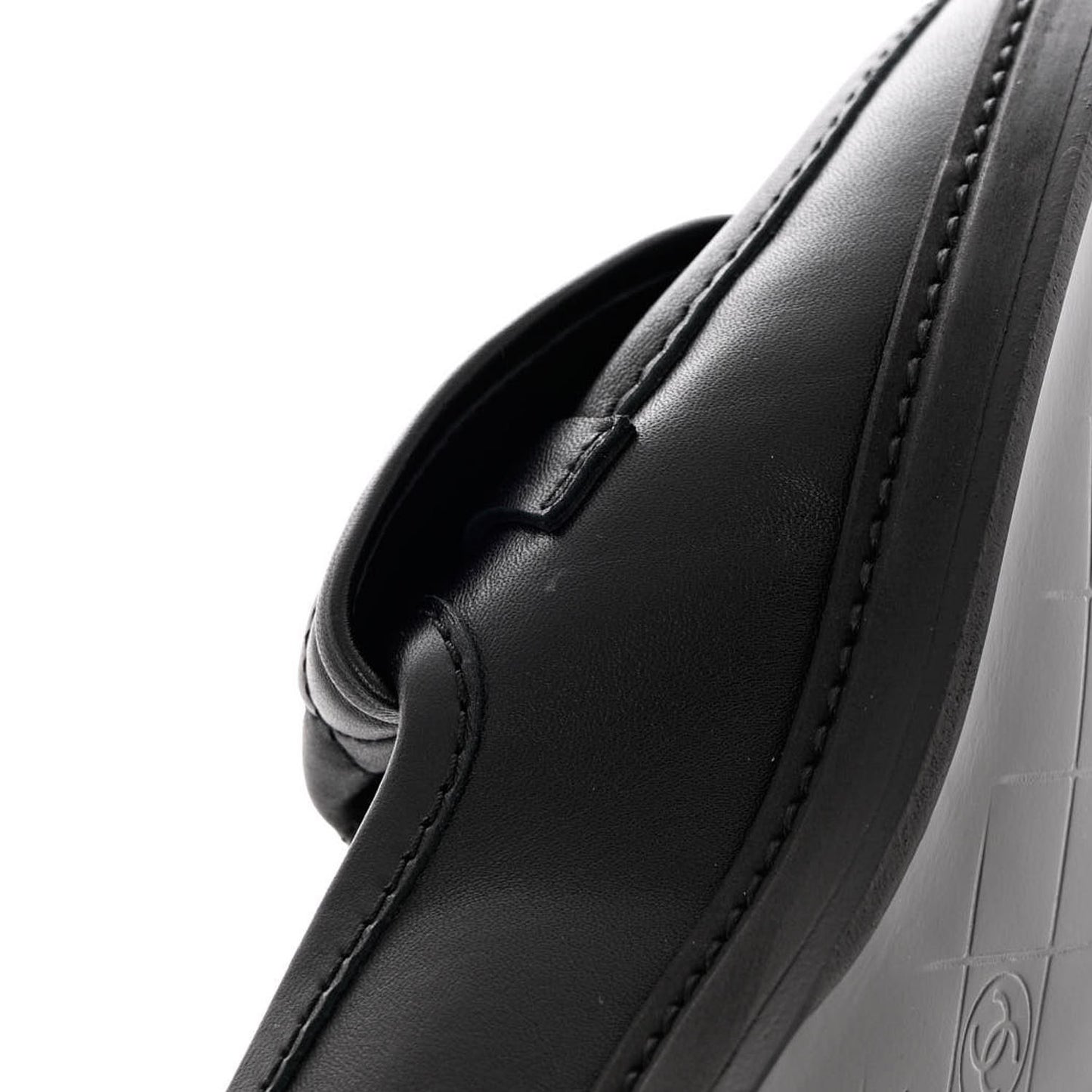 Lambskin Quilted CC Turnlock Loafers 36 Black