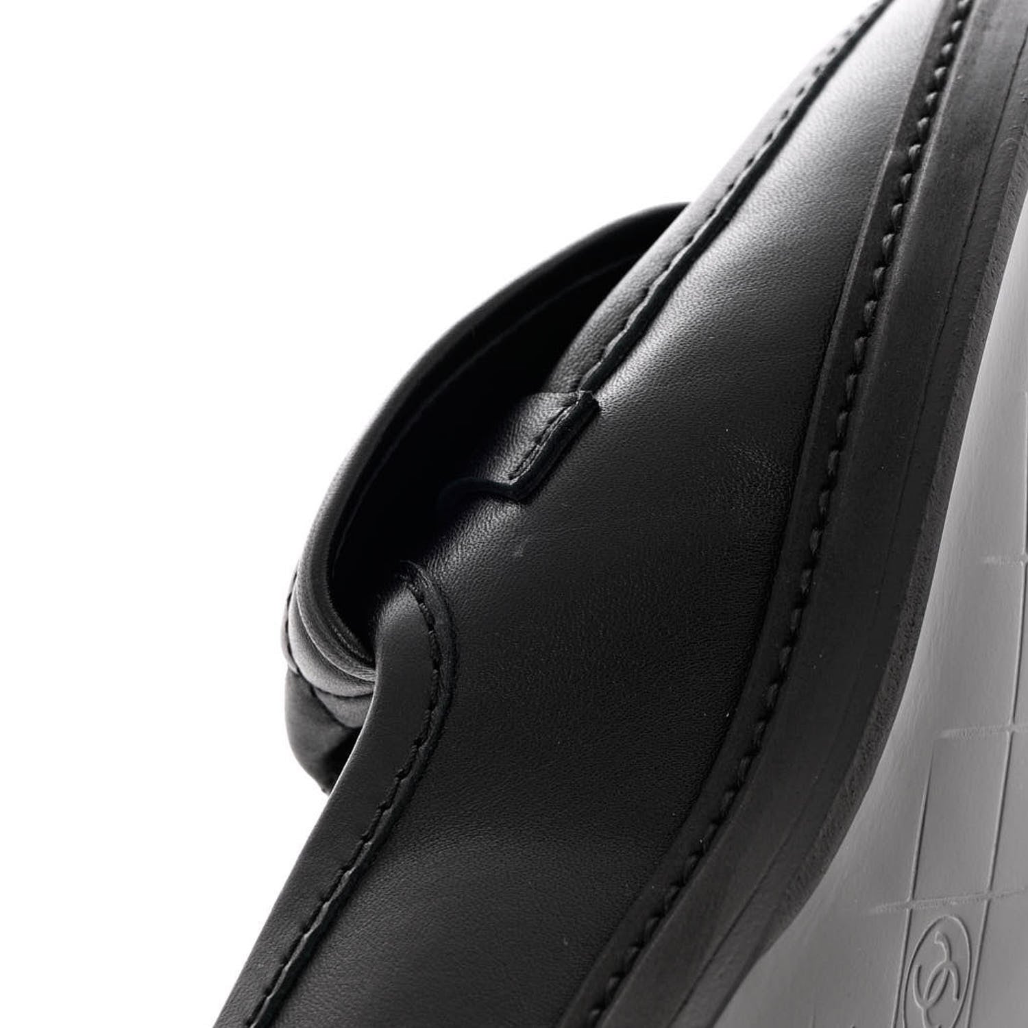 Chanel Lambskin Quilted CC Turnlock Loafers 36 Black 13 of 13
