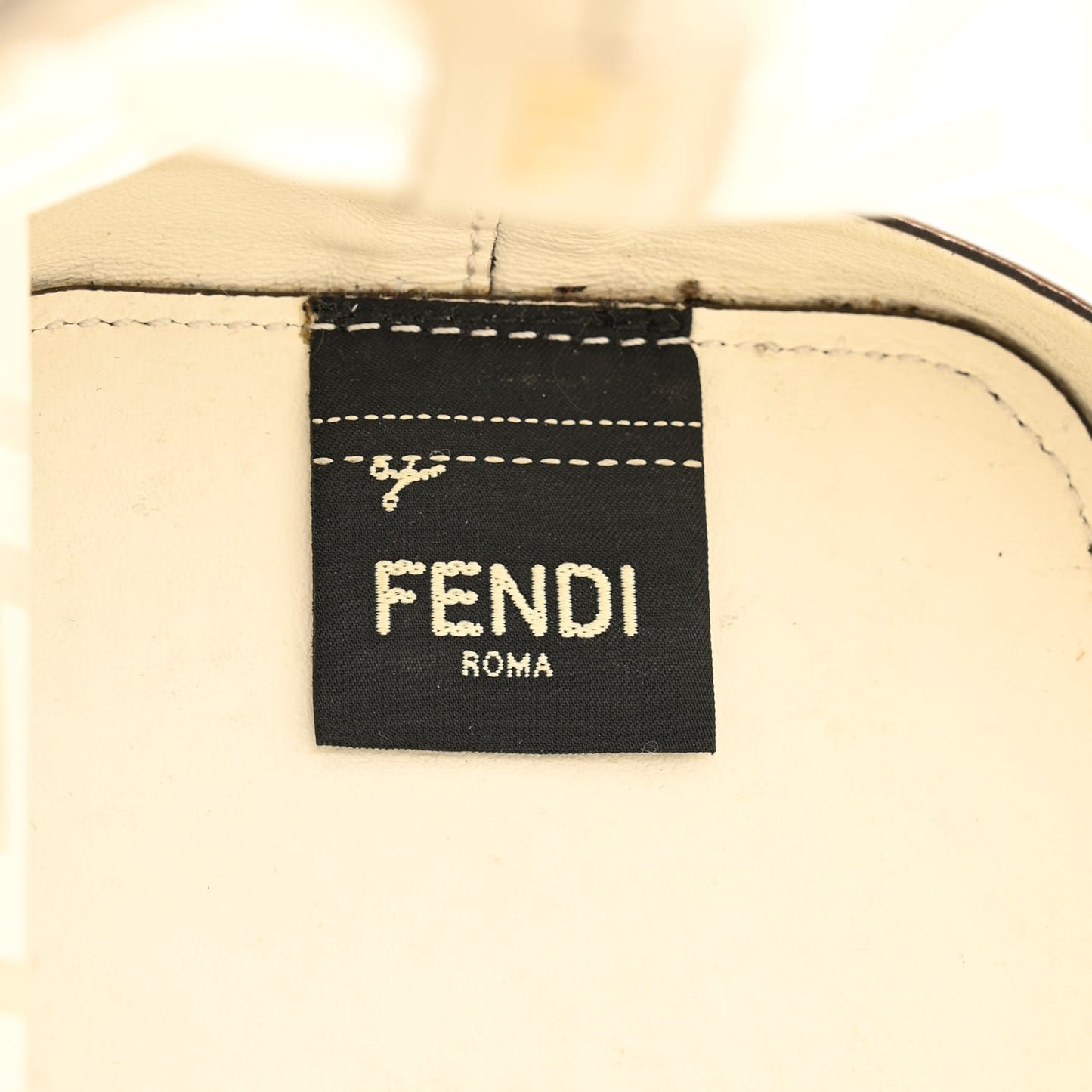 TPU FF Vitello Grace F is Fendi Mini Mon Tresor Bucket Bag White