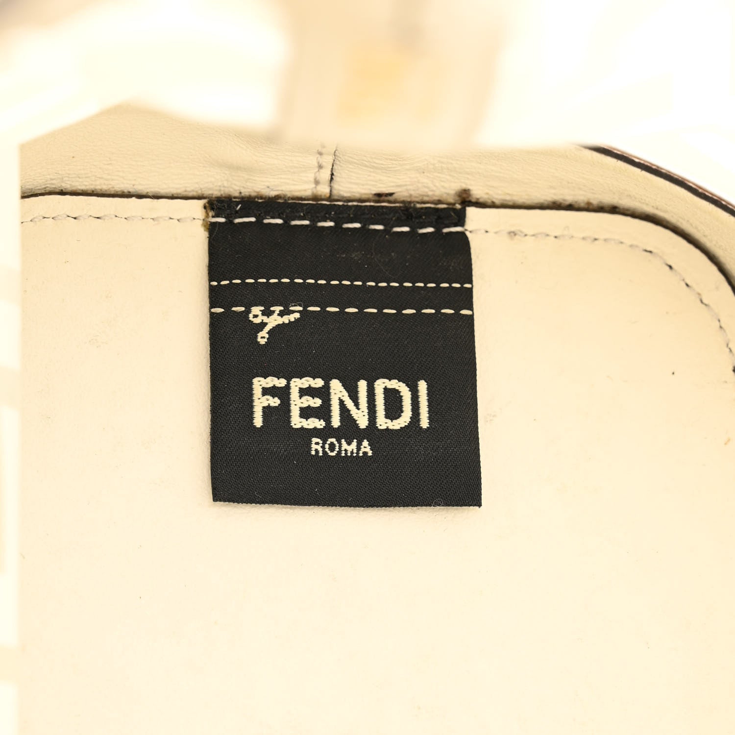 Fendi TPU FF Vitello Grace F is Fendi Mini Mon Tresor Bucket Bag White 6 of 9