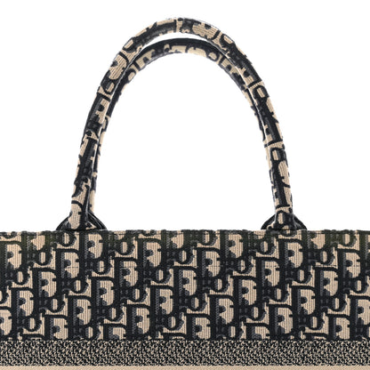 Christian Dior Oblique Medium Book Tote Blue Multicolor 5 of 12