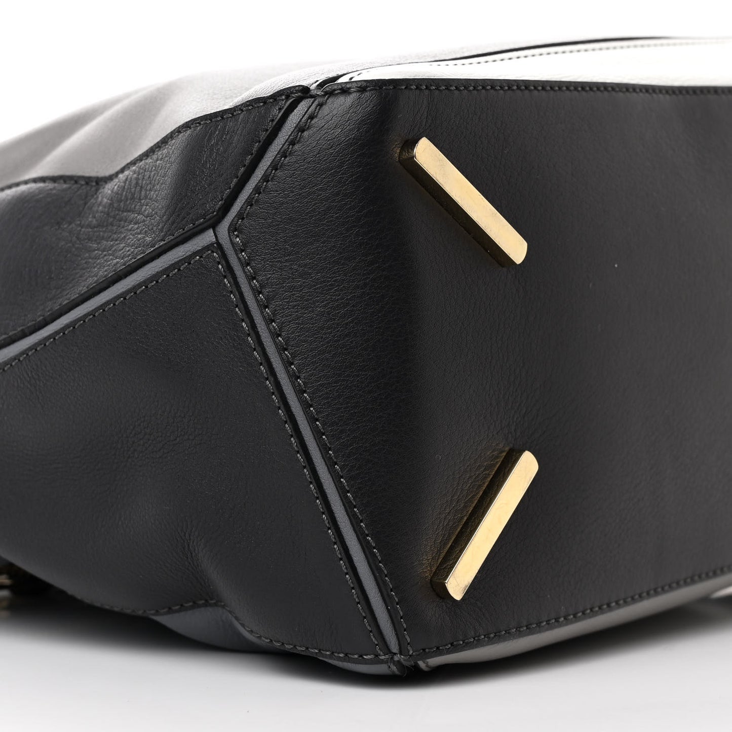 Calfskin Medium Puzzle Bag Grey Multito