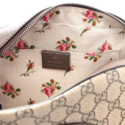 Gucci GG Supreme Monogram Web Neo Vintage Shoulder Bag Beige New Acero Crop 6 of 9