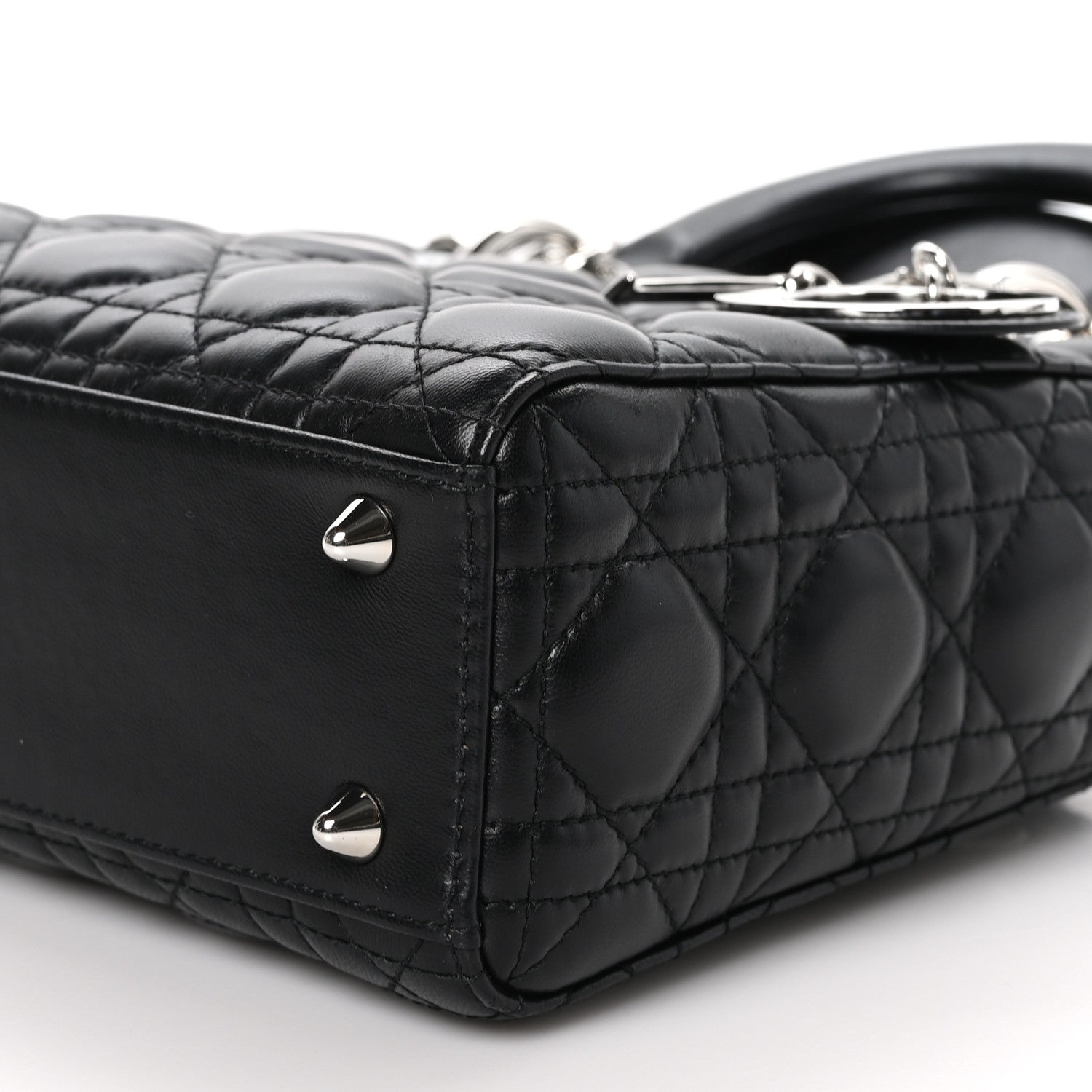 Christian Dior Lambskin Cannage Small Lucky Badges My Lady Dior Black 10 of 11