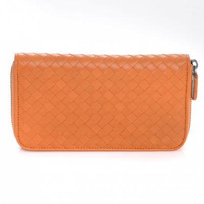 Bottega Veneta Nappa Intrecciato Zip Around Wallet Sunrise 1 of 9