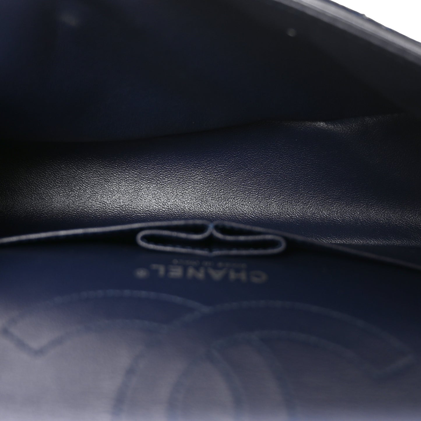Glazed Calfskin Quilted 2.55 Reissue 225 Flap Dark Navy Blue