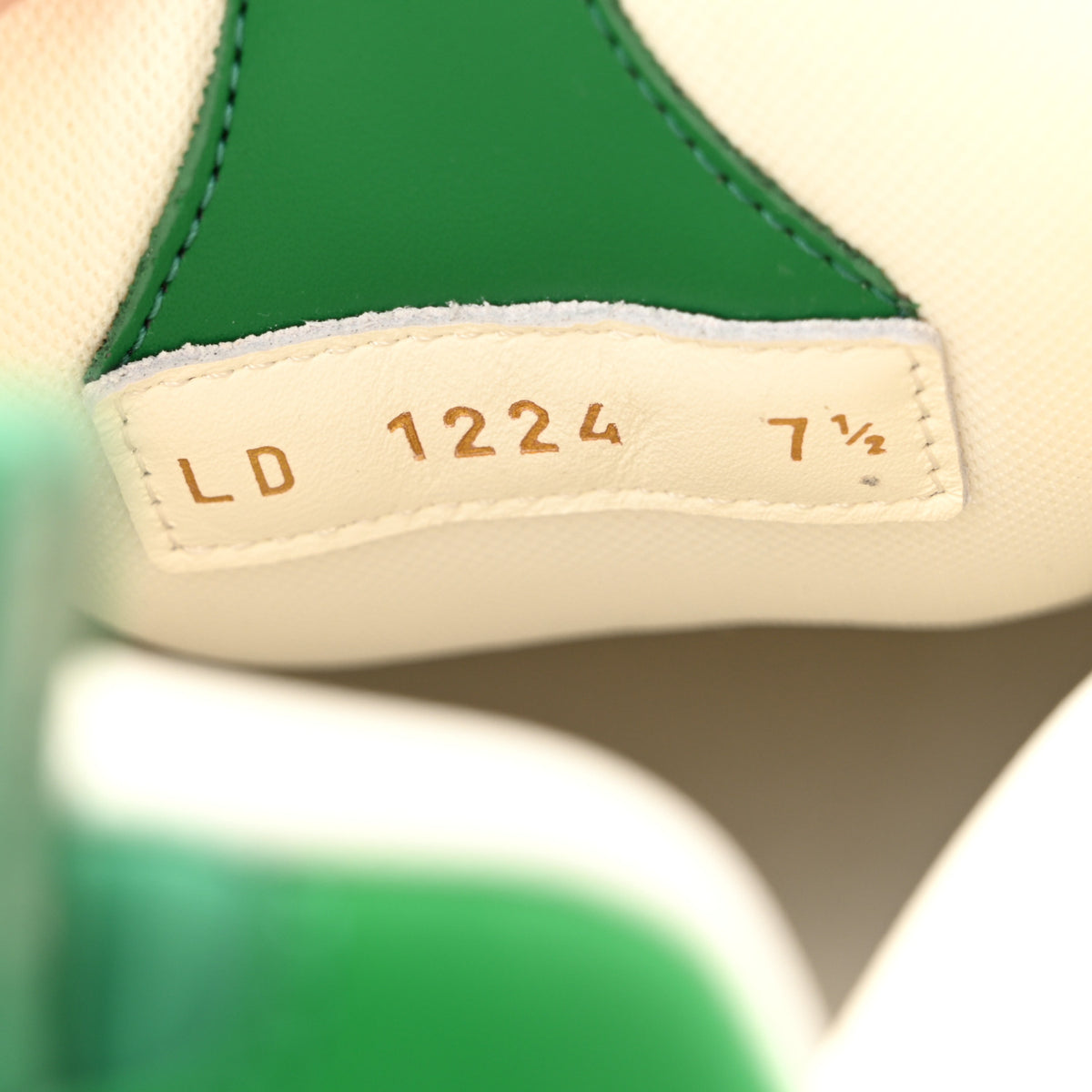Louis Vuitton Calfskin Mesh Mens LV Skate Sneaker 7.5 Green 9 of 10
