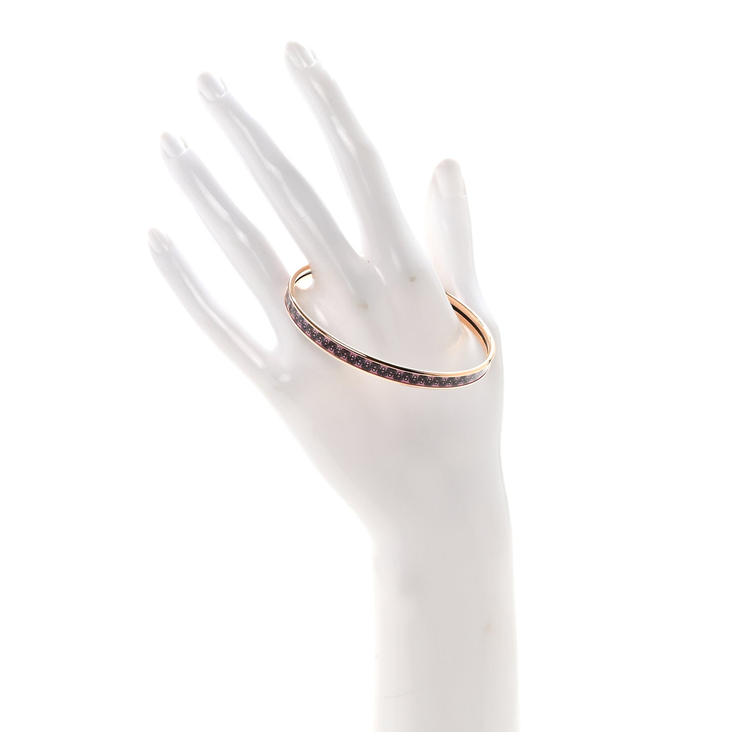 Enamel Printed Petits Coeurs Extra Narrow Bracelet 70 Aube