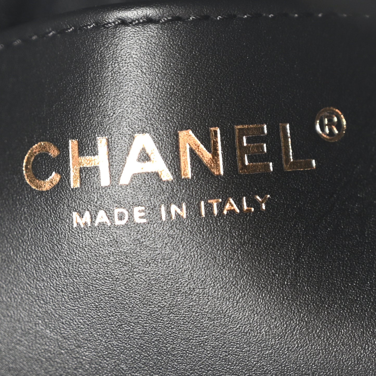 Shiny Calfskin Quilted Mini Chanel 22 Black