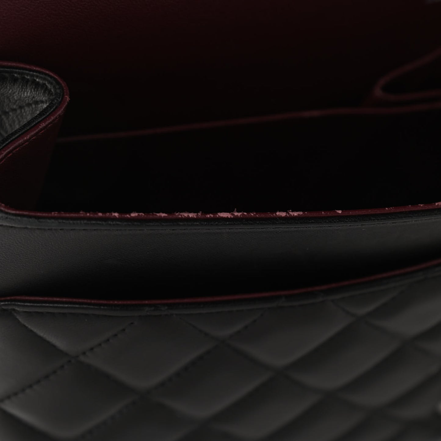 Lambskin Quilted Maxi Double Flap Black