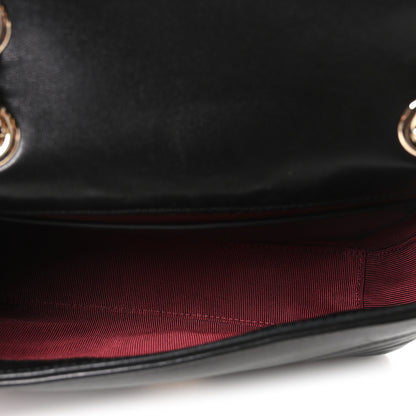 Gucci Lambskin Matelasse Small GG Marmont Shoulder Bag Black 5 of 11