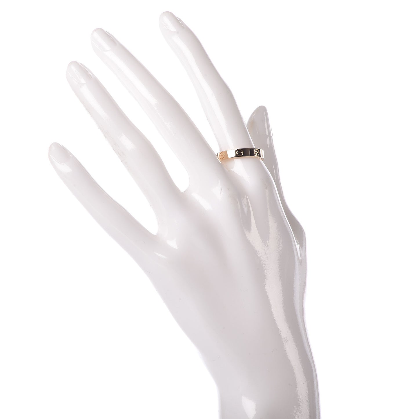 18K Yellow Gold 3.5mm LOVE Wedding Band Ring 58 8.25