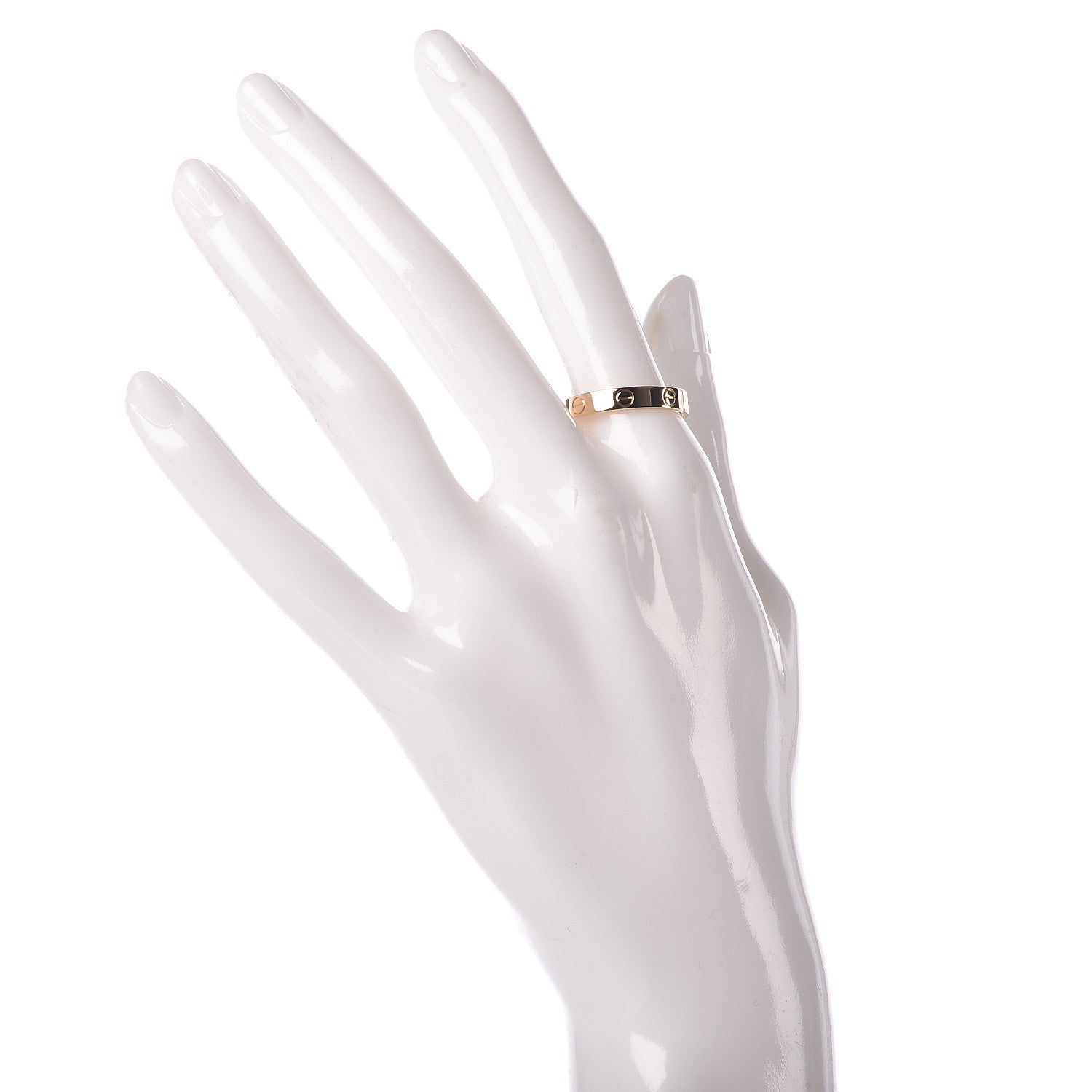 Cartier 18K Yellow Gold 3.5mm LOVE Wedding Band Ring 58 8.25 2 of 5
