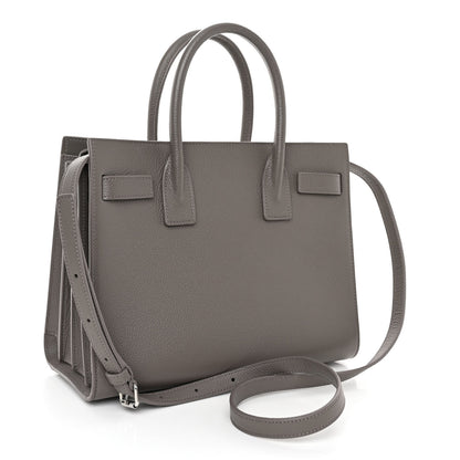 Saint Laurent Grained Calfskin Baby Sac De Jour Fog 3 of 9
