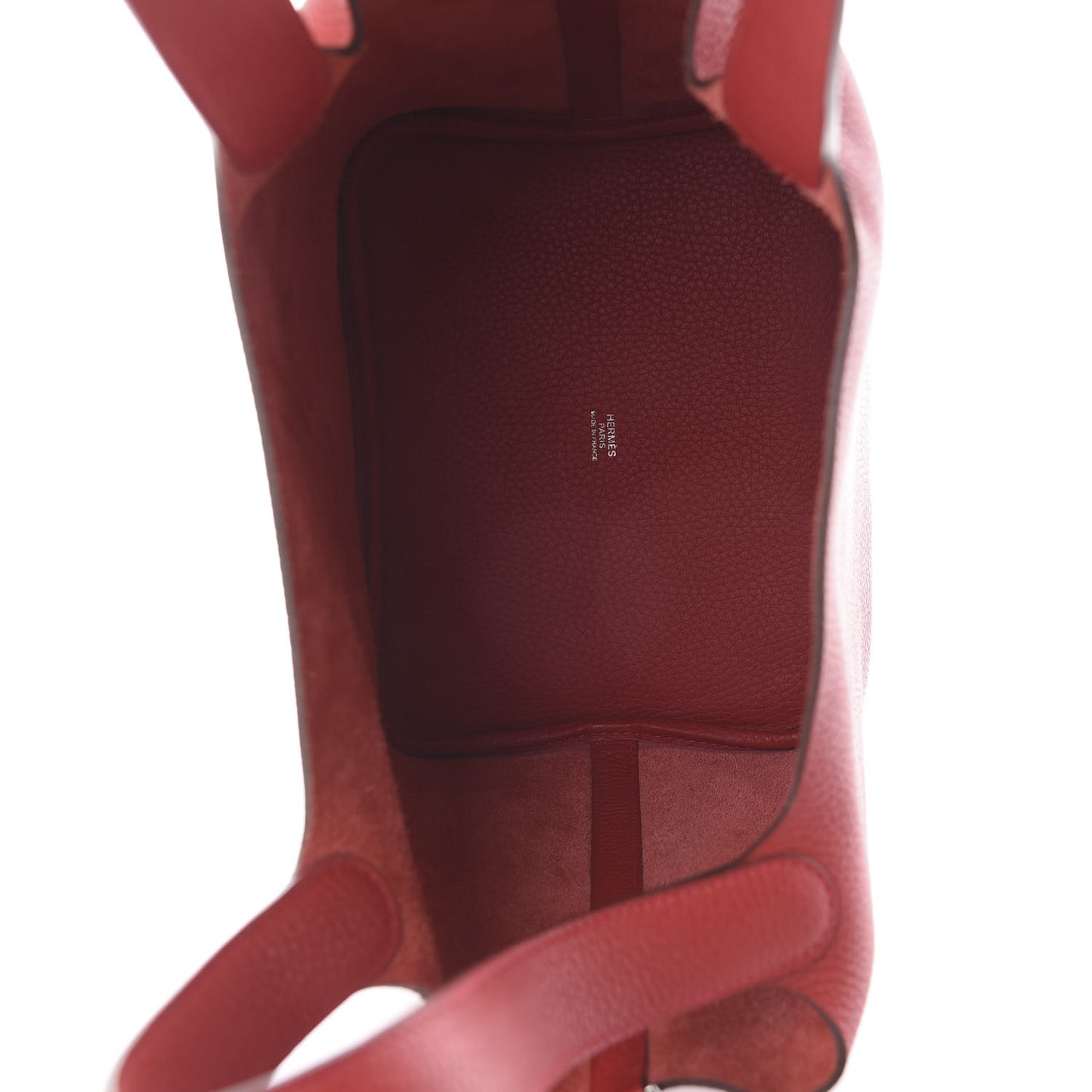 Taurillon Clemence Picotin Lock 22 MM Rouge Casaque