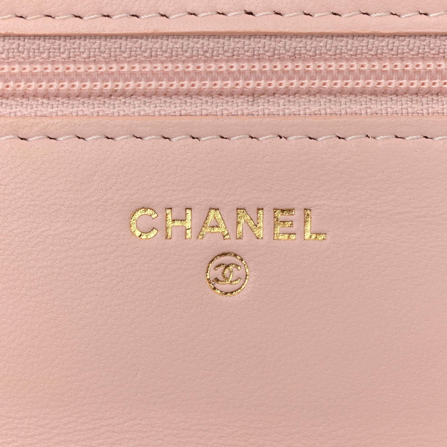 Chanel Lambskin Quilted CC Pearl Crush Wallet on Chain WOC Pink 6 of 12