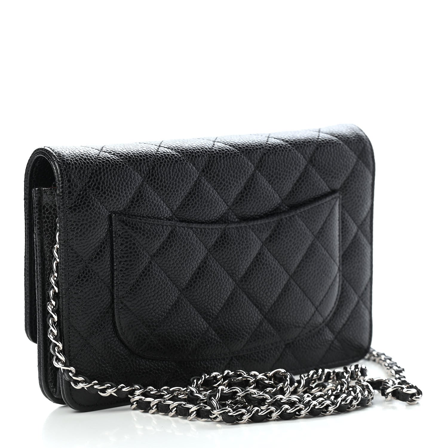 Chanel Caviar Quilted Wallet On Chain WOC Black 3 of 10