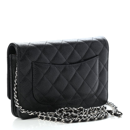 Chanel Caviar Quilted Wallet On Chain WOC Black 3 of 10
