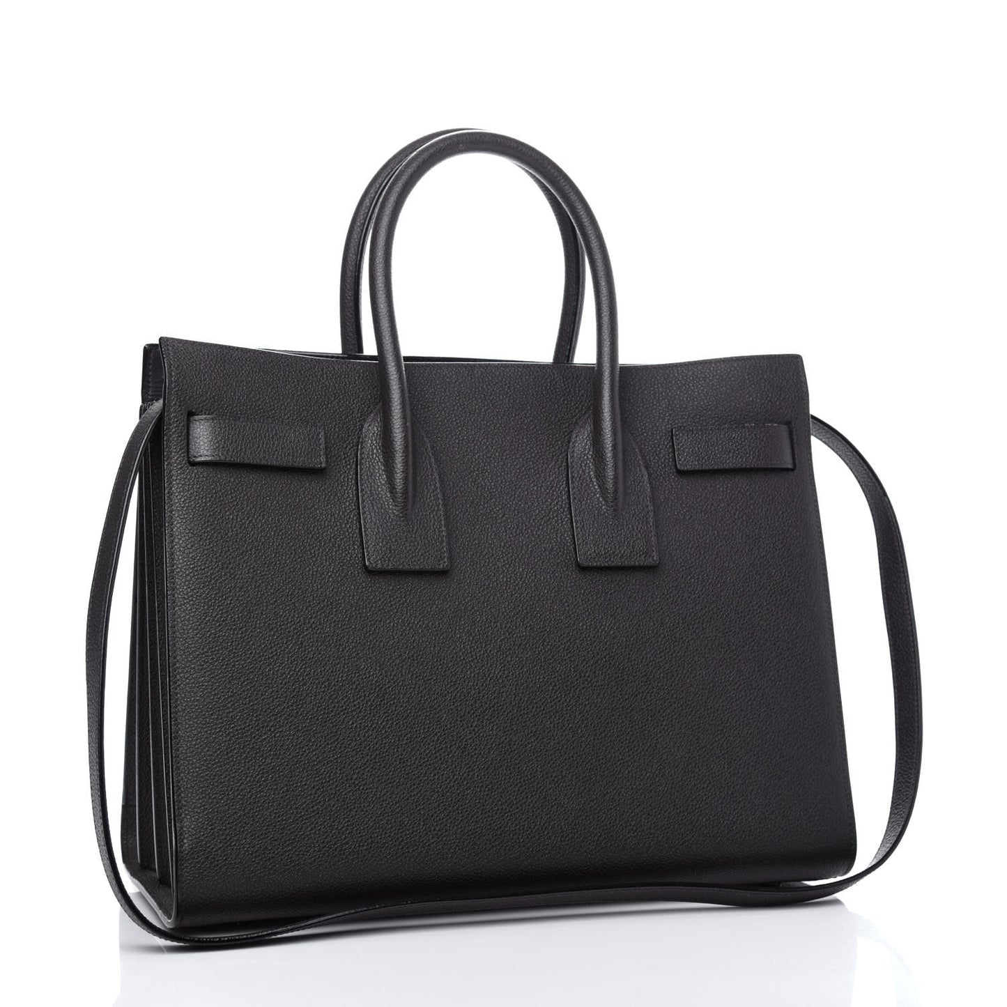 Grained Calfskin Small Sac De Jour Coal