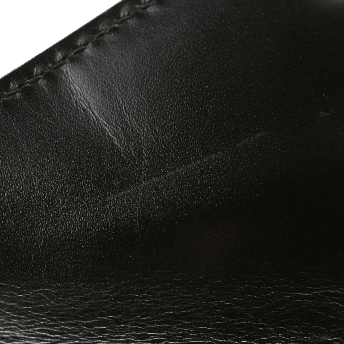Spazzolato Metal Envelope Compact Wallet Black