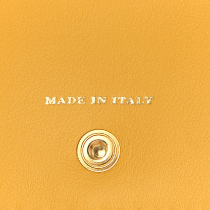 Burberry Calfskin Haymarket Check Appliqué Card Case Charm Yellow 7 of 7