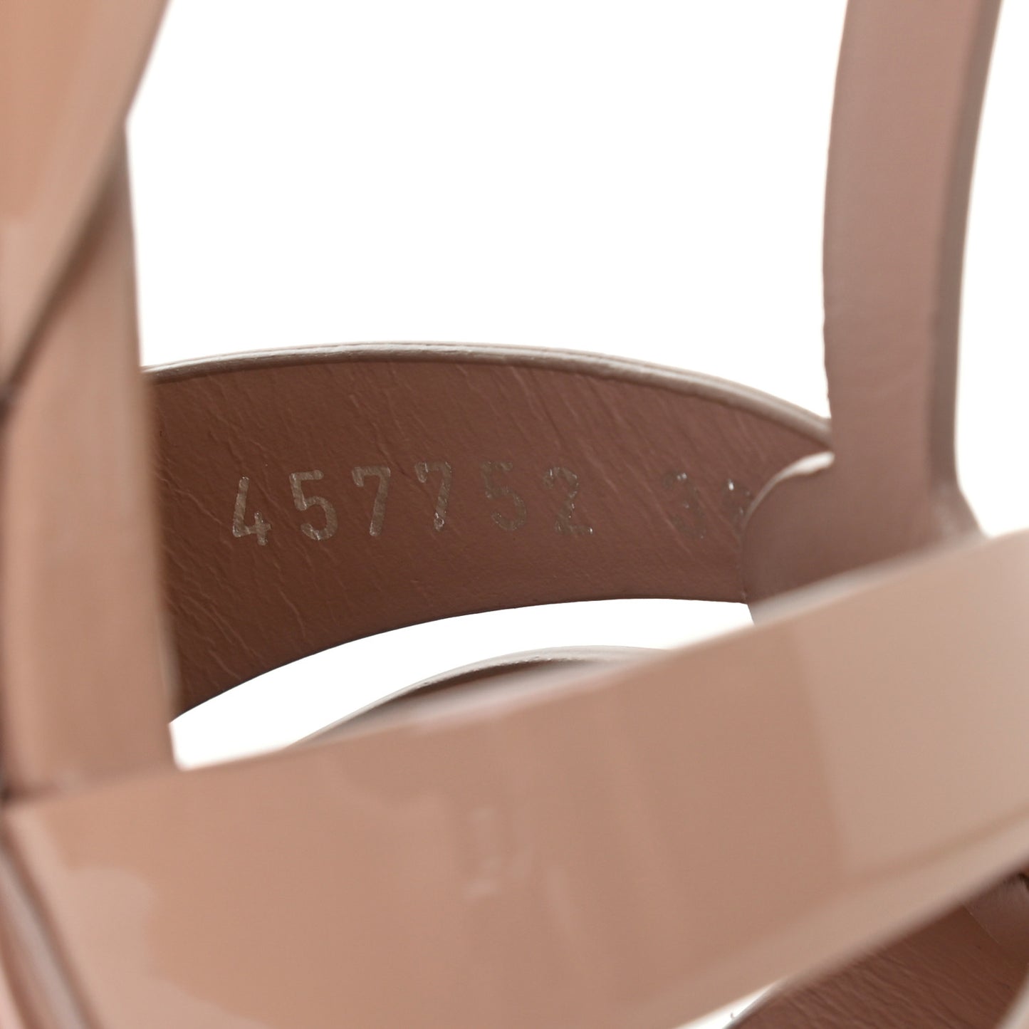 Patent Tribute 105 Platform Sandals 38 Nude Powder