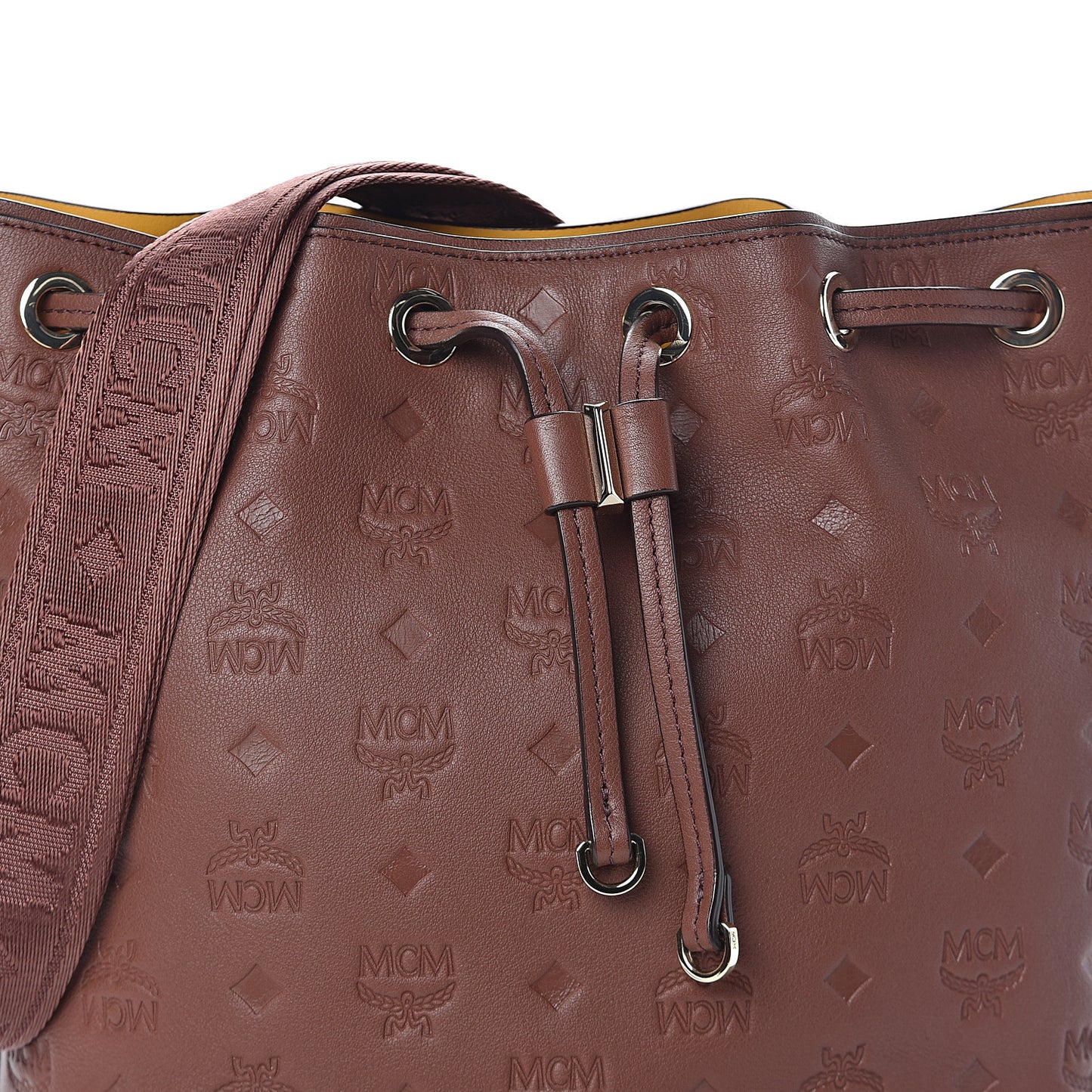 Calfskin Ottomar Monogram Essential Bucket Brown