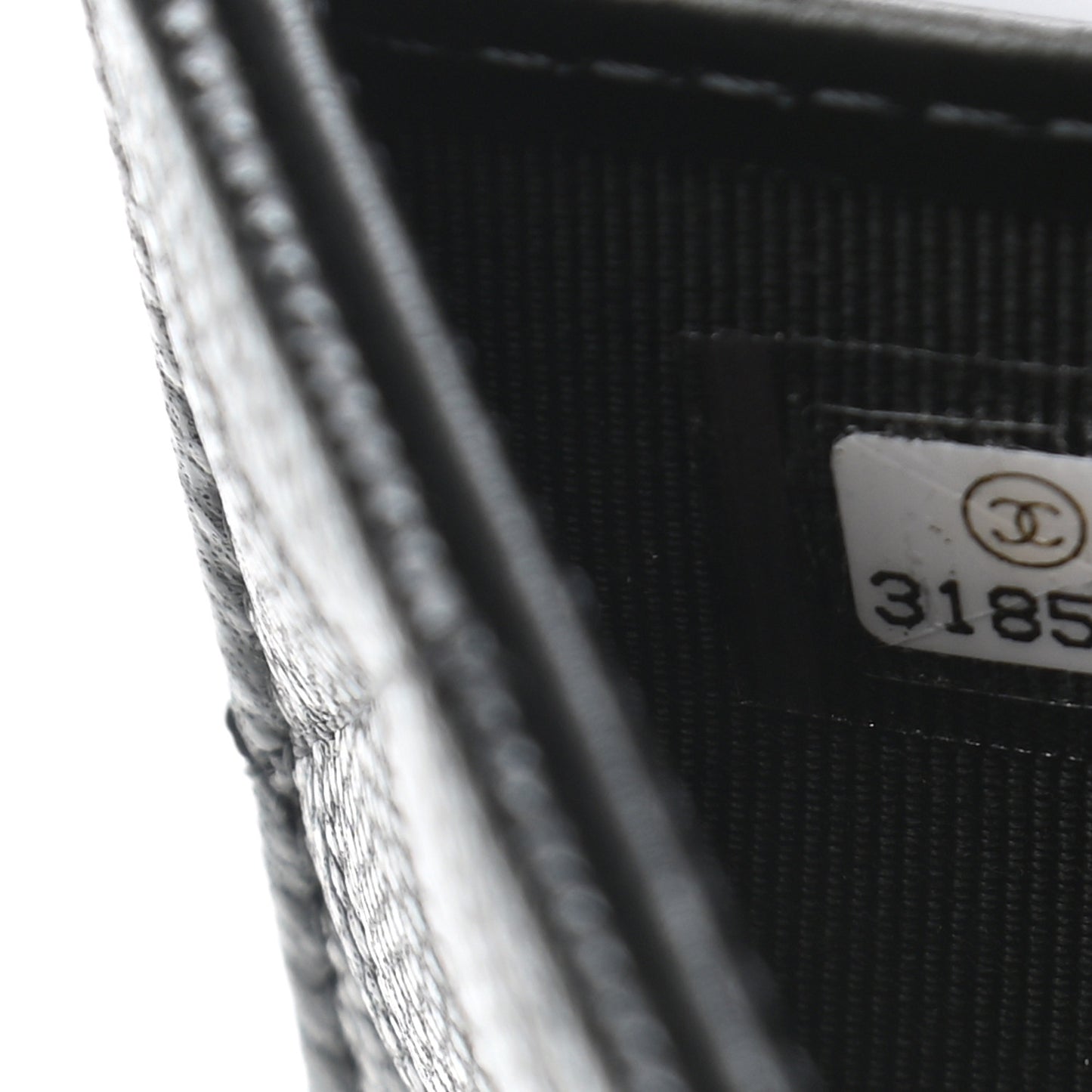 Caviar Quilted Large Boy Gusset Flap Wallet Black