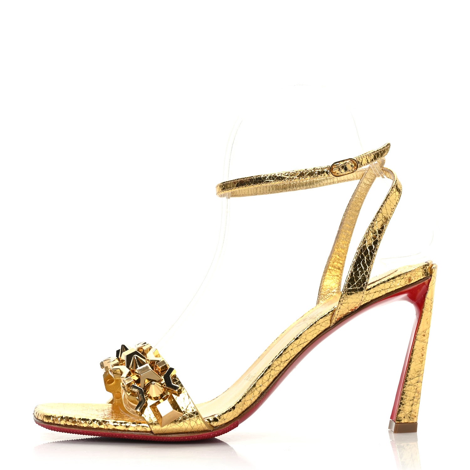 Christian Louboutin Specchio Asteroispikes 85 Sandals 38 Gold 1 of 7