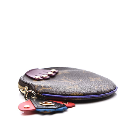 Louis Vuitton Monogram Totem Round Coin Purse Magenta 3 of 6