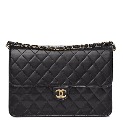 Chanel Lambskin Quilted Medium Single Flap Black 1 of 21