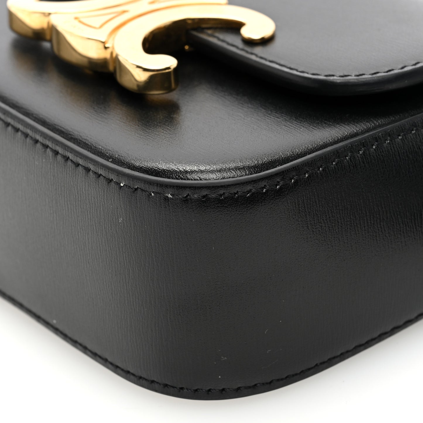 Shiny Calfskin Mini Triomphe Black
