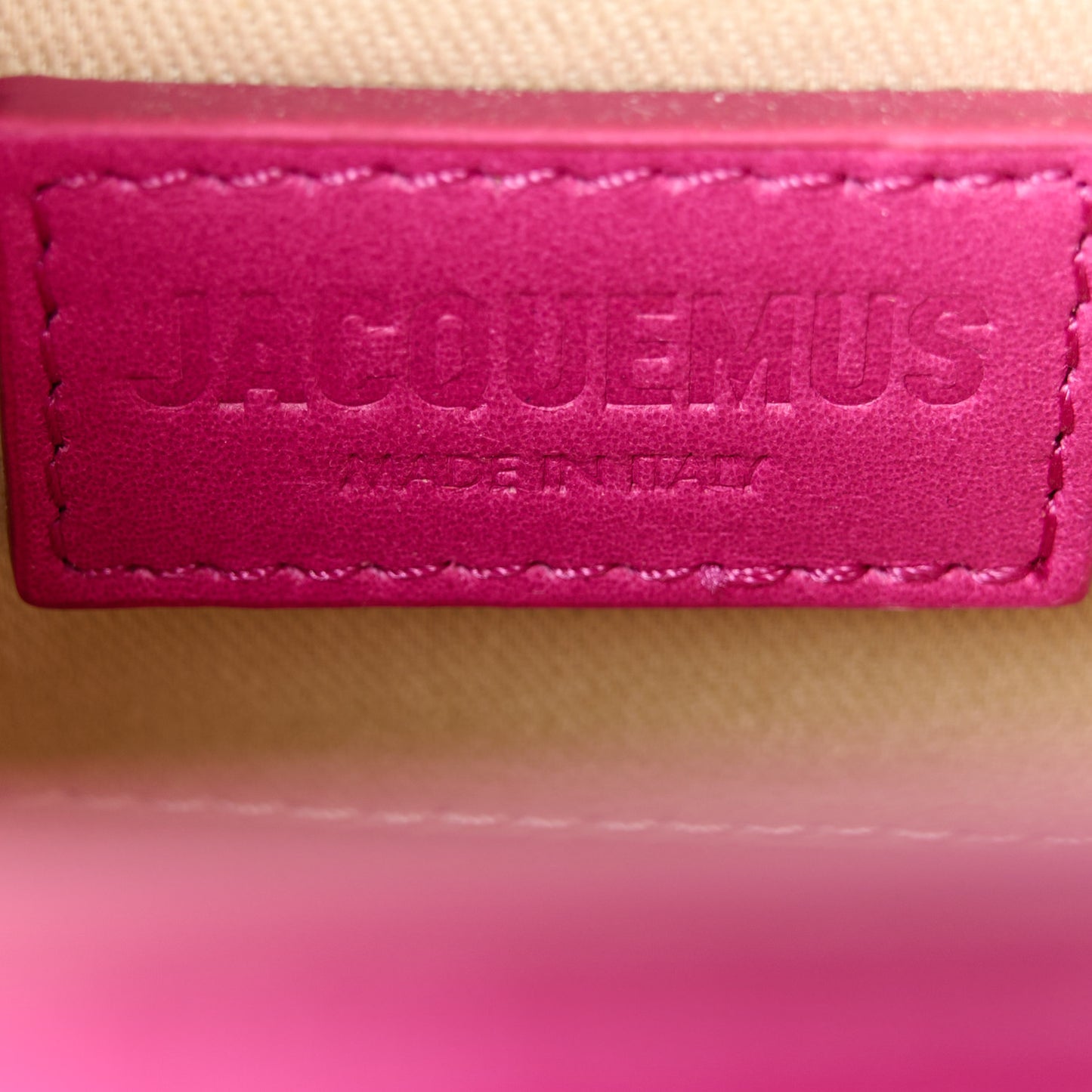 Calfskin Le Chiquito Moyen Dark Pink