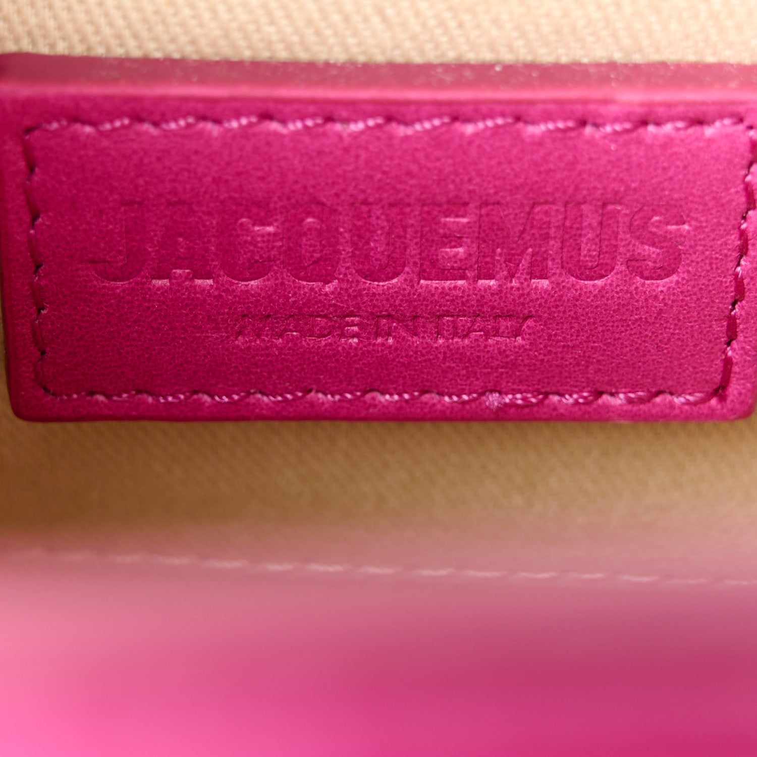 Jacquemus Calfskin Le Chiquito Moyen Dark Pink 6 of 9