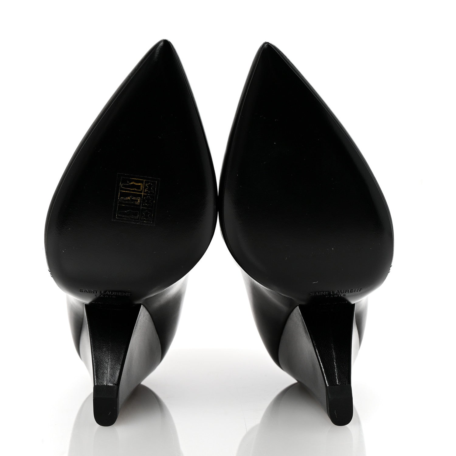 Saint Laurent Calfskin Niki 85 Wedge Booties 39.5 Black 6 of 10