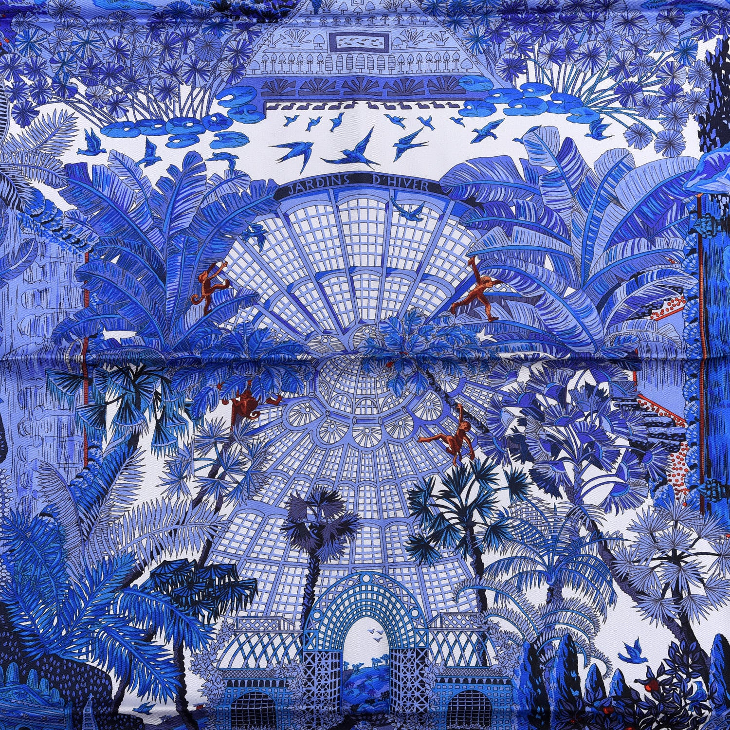 Hermes Silk Jardins D’hiver Scarf 90 2 of 5