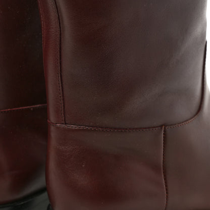 Louis Vuitton Calfskin Heritage Flat High Boots 37.5 Brown 17 of 18