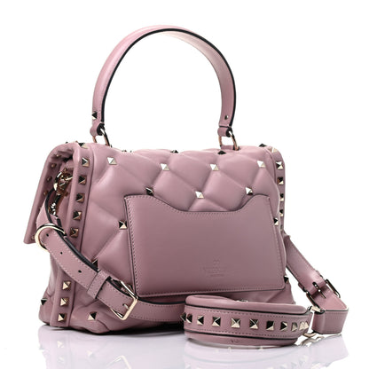 Valentino Garavani Nappa Medium Candystud Top Handle Bag Lipstick 4 of 10