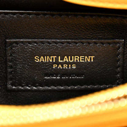 Saint Laurent Calfskin Y Quilted Monogram Small Loulou Chain Satchel Cheddar 6 of 13