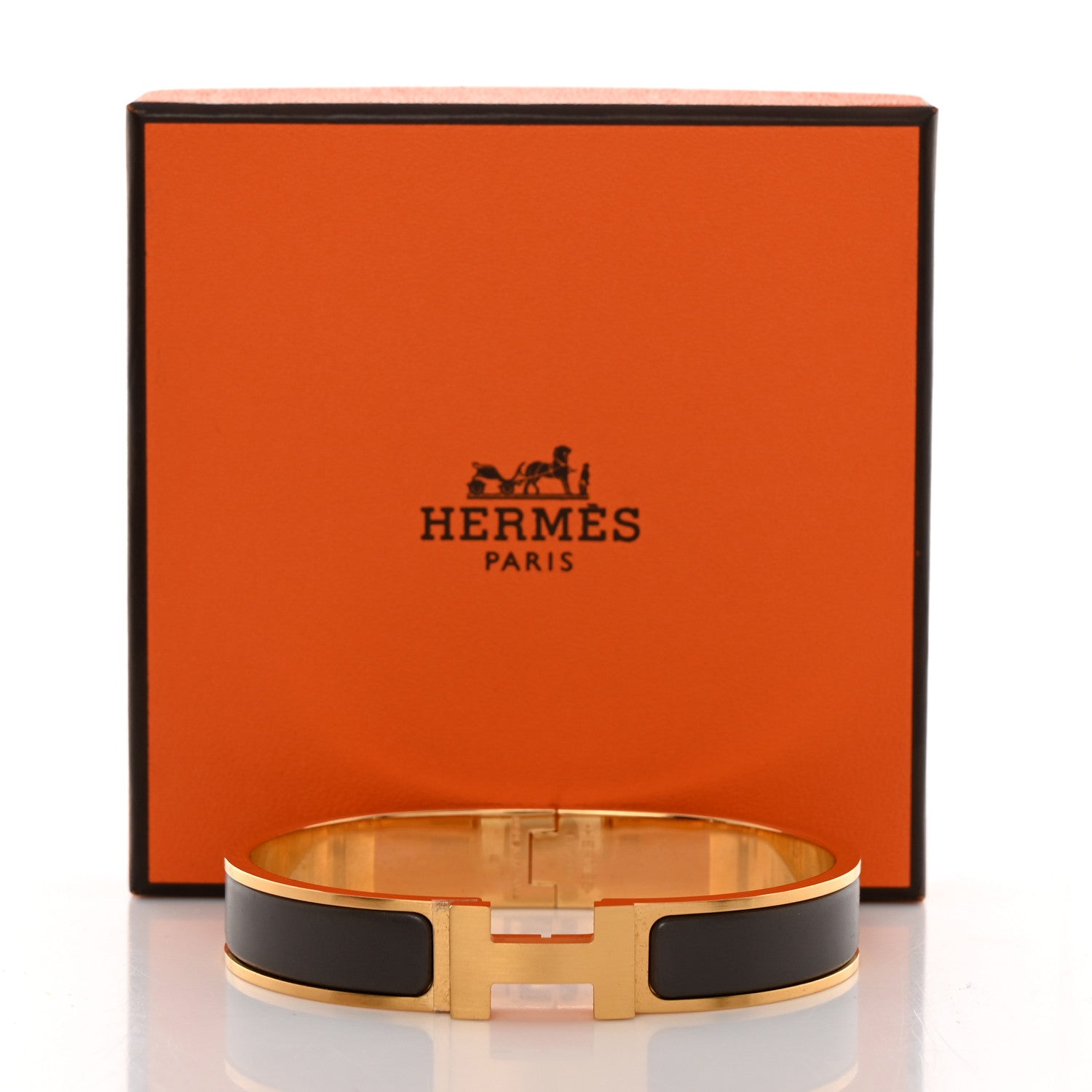 Hermes Matte Enamel Narrow Clic Clac HH Bracelet T5 Etain 5 of 5
