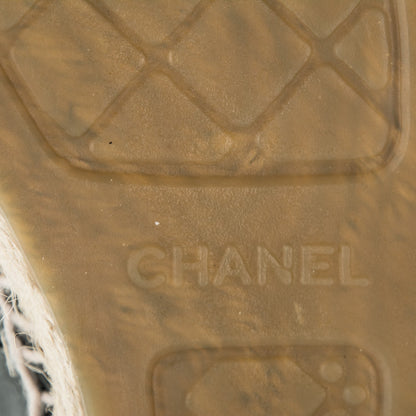 Chanel Lambskin CC Espadrilles 40 Black 7 of 9