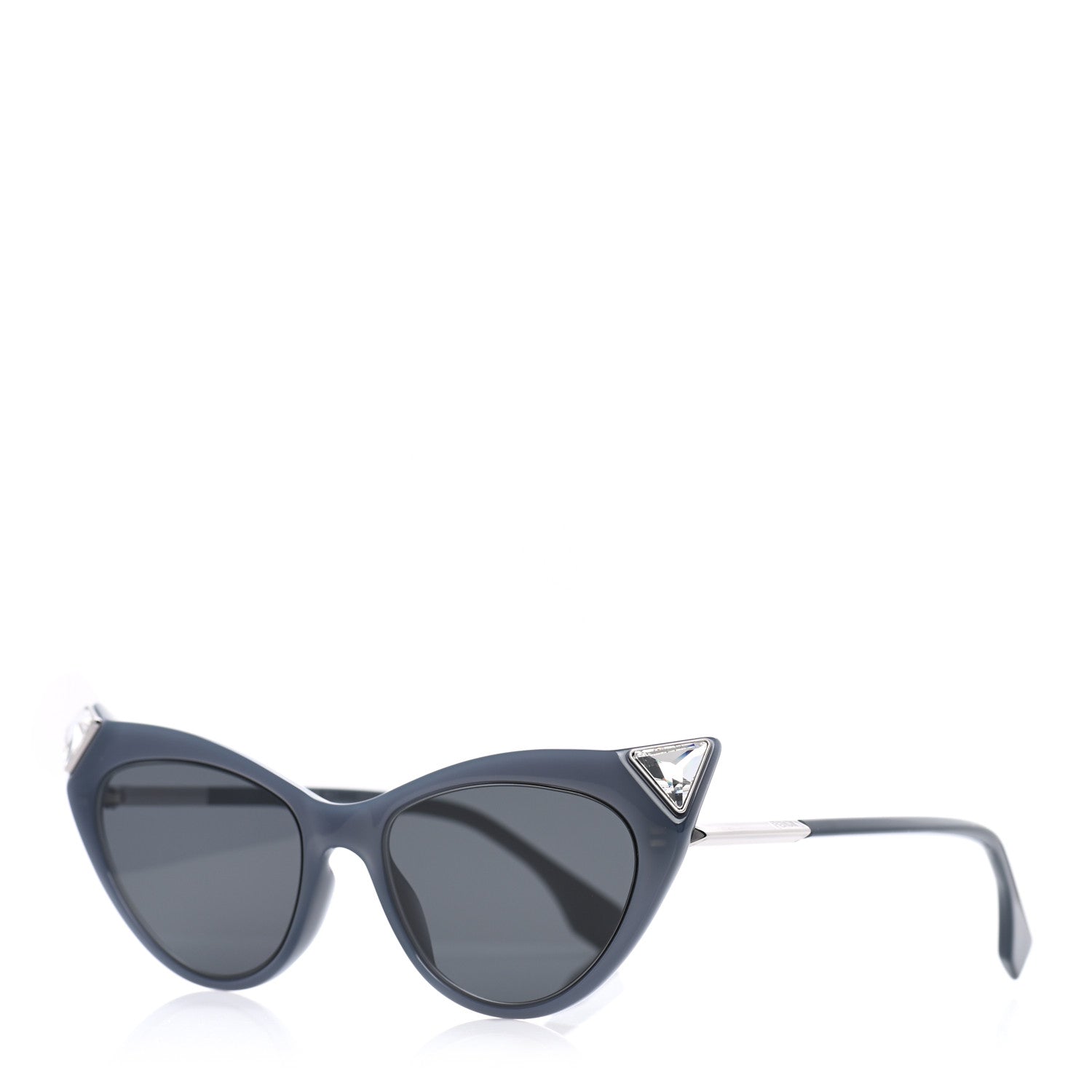 Fendi Acetate Metal FF Cat Eye Sunglasses FF 0356/S Blue 1 of 8