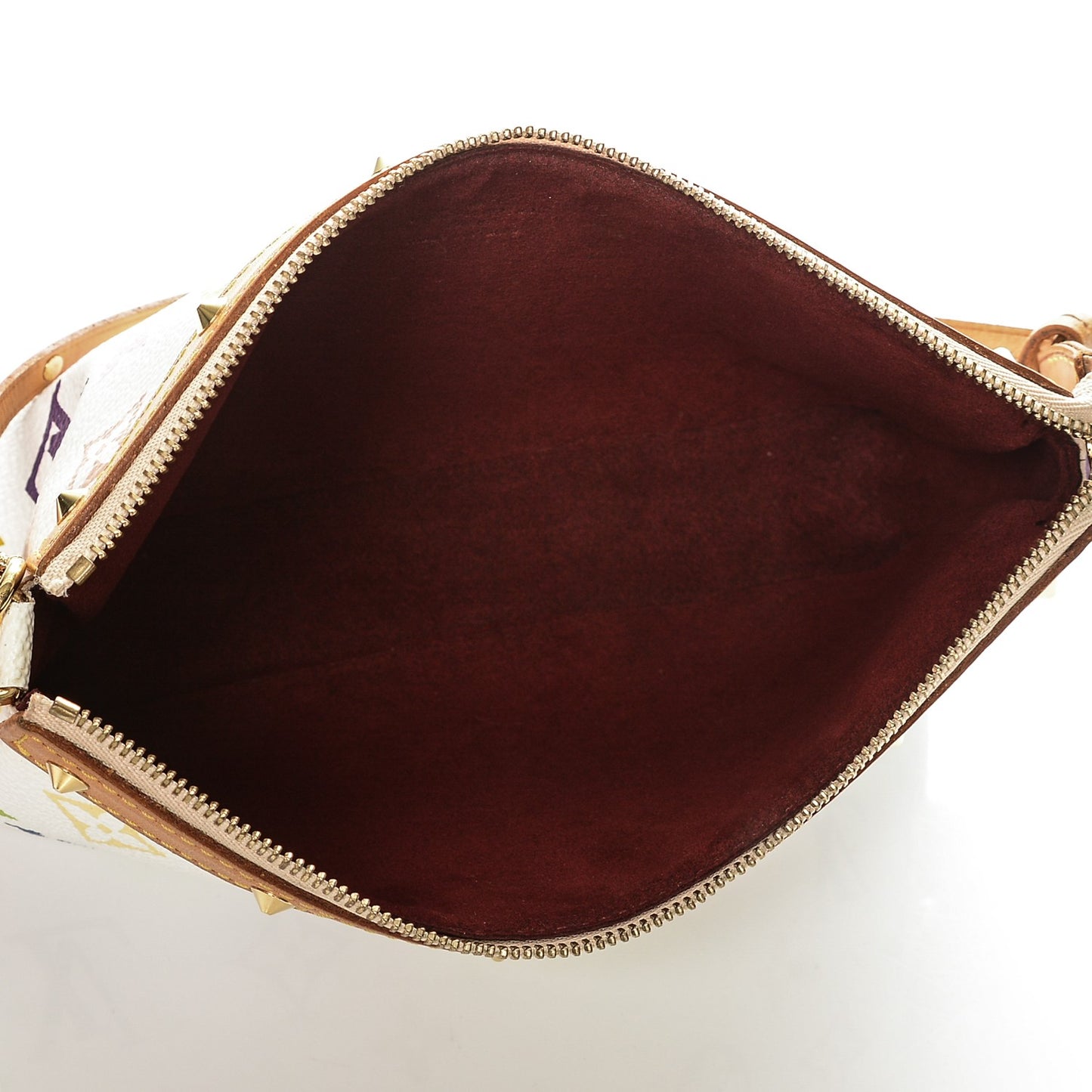 Monogram Multicolor Pochette Accessories White