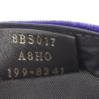 Fendi Velluto FF Embossed Mini Baguette Viola Plus 7 of 13