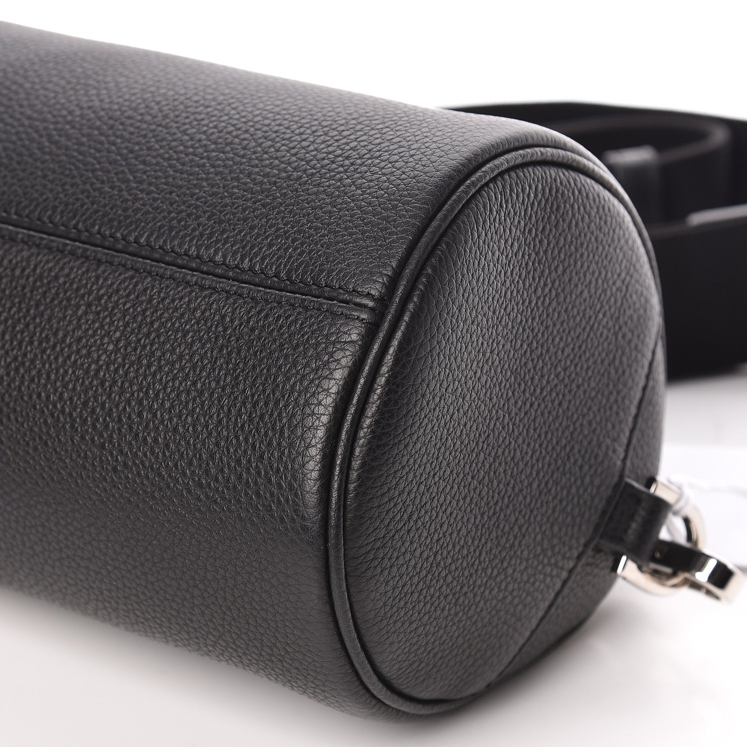 Christian Dior HOMME Grained Calfskin Mens Roller Pouch Black 8 of 9