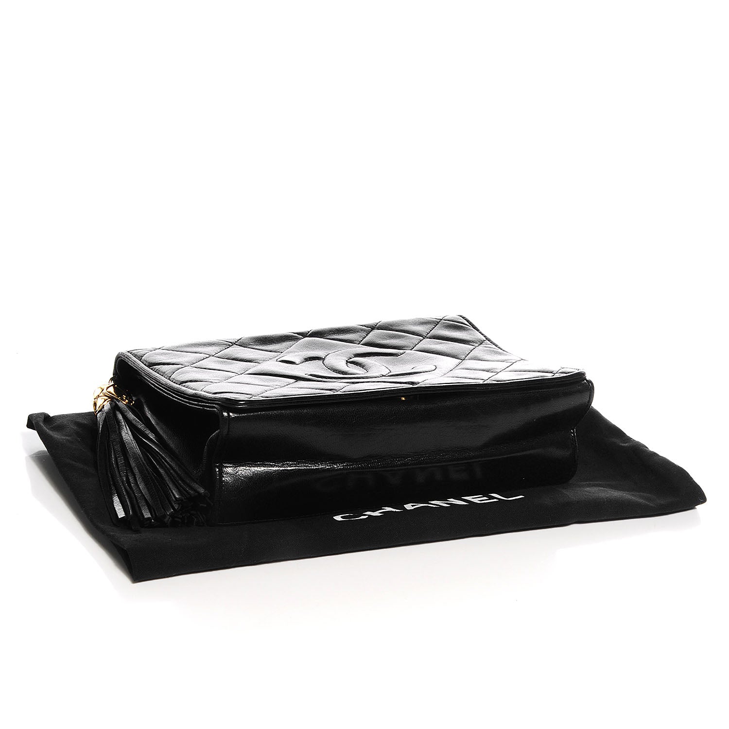 Chanel Lambskin Small Tassel Single Flap Black 4 of 8